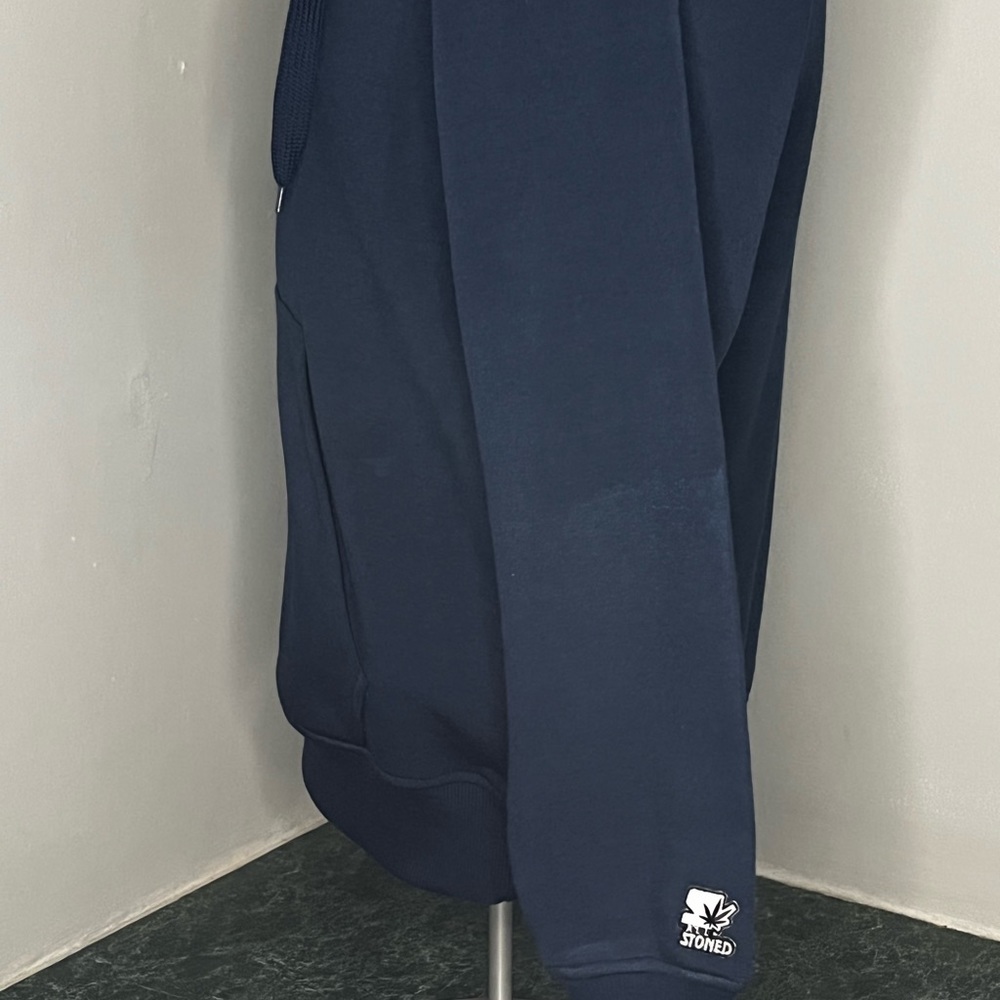 Navy blue mens hoodie in size large - Picture 4 of 4